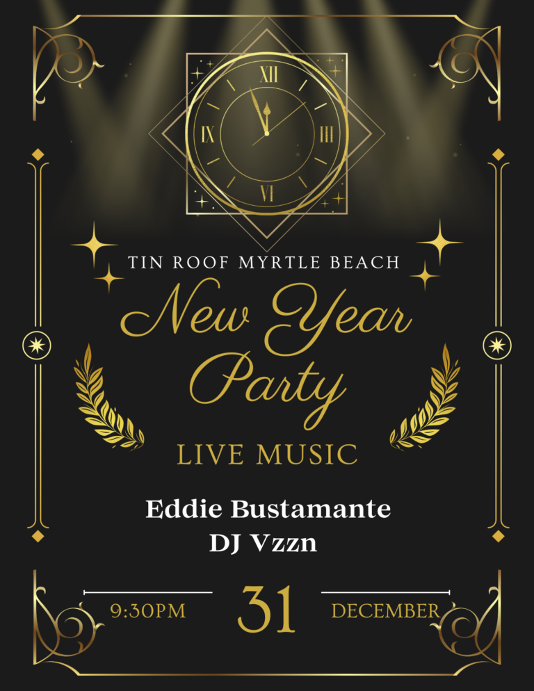 New Years Eve Myrtle Beach Bar Live Music Tin Roof